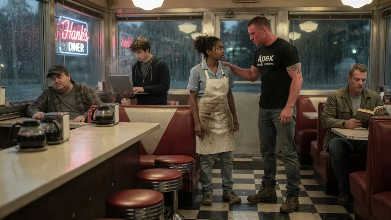 The Cocky Fighter Chose the Wrong Black Waitress to Humiliate in a Small-Town Diner