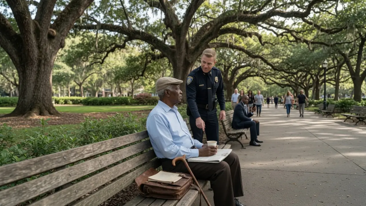 Racist Cop Demands Elderly Black Man Leave Park—Seconds Later, He Regrets It