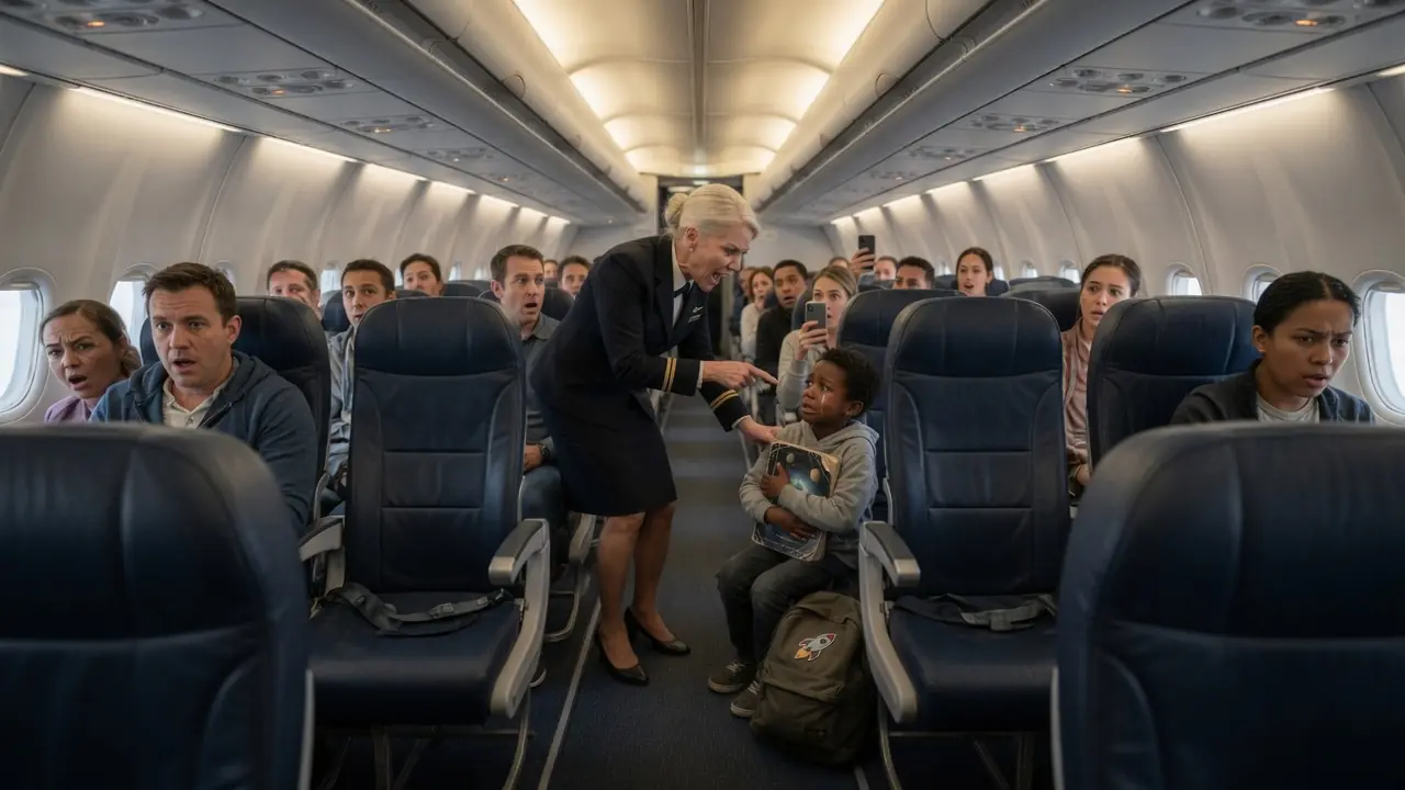 Flight Attendant Dragged Black Child Down the Aisle — Seconds Later, His Mom Fired the Entire Crew