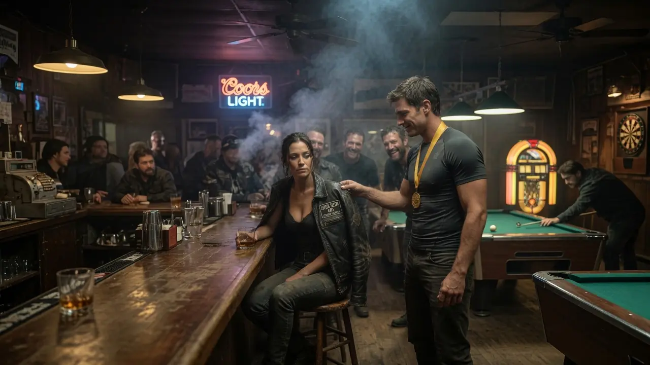 He Mocked The Biker Girl In The Bar — Then His Hand Missed