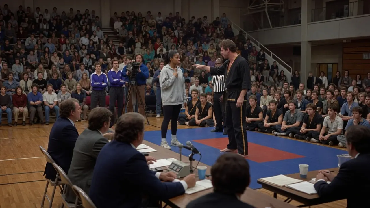 Black Belt Sneers "Too Small to Fight" at Black Girl — His Hand Shakes as She Removes Her Jacket