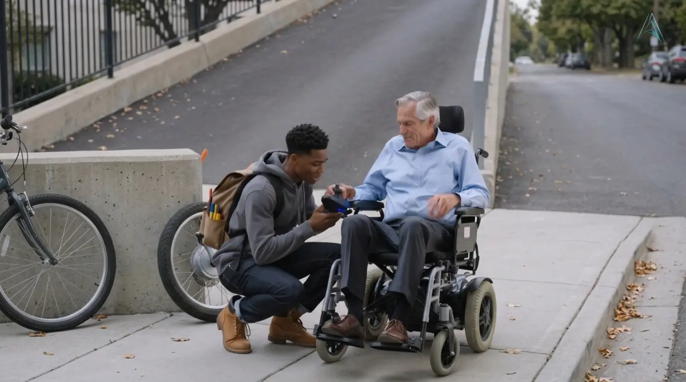 Young Boy Fixed an Elderly Man’s Wheelchair — Then He Opened the Door to His Future