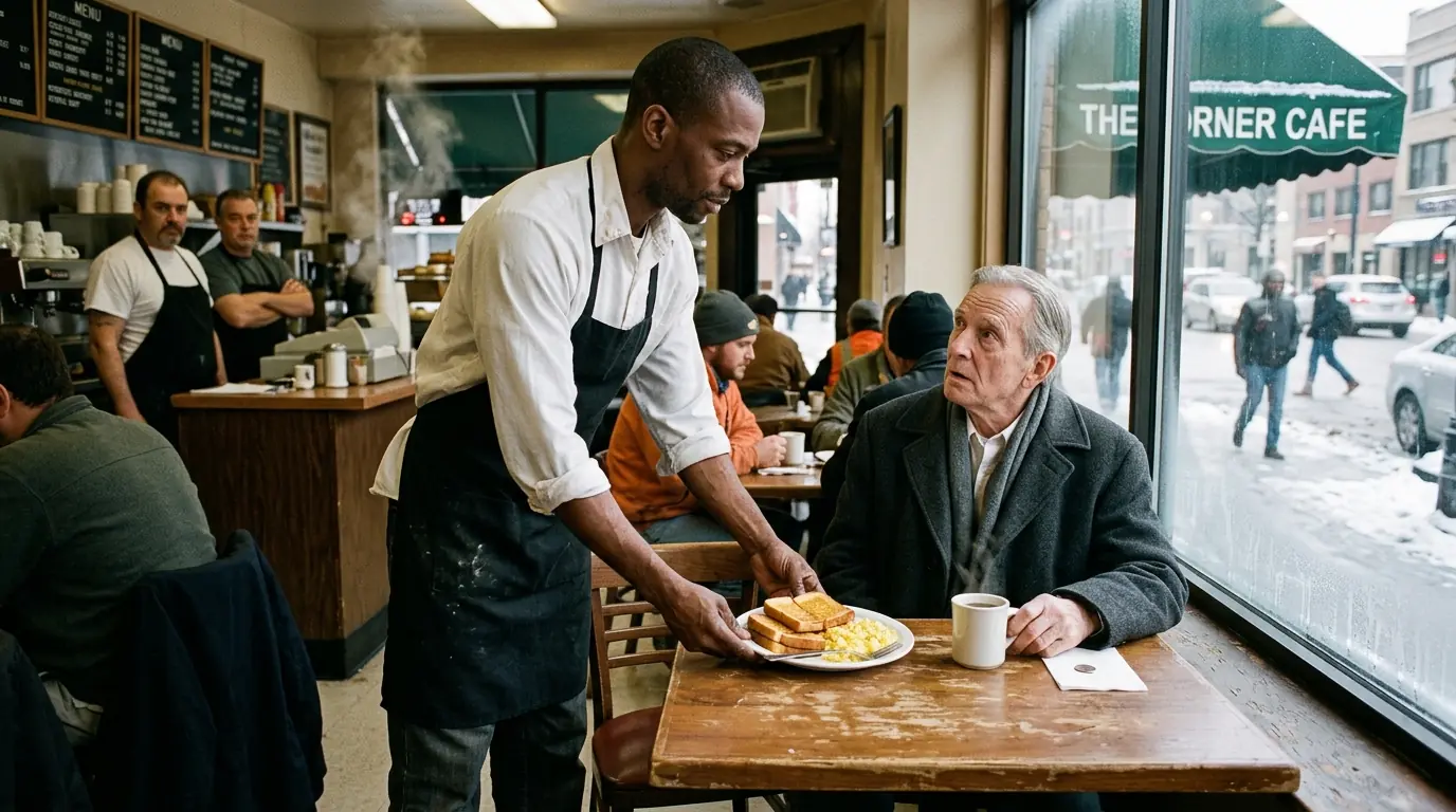 Poor Single Dad Helped an Old Man Every Morning — Then His Lawyers Walked In With Four Bodyguards