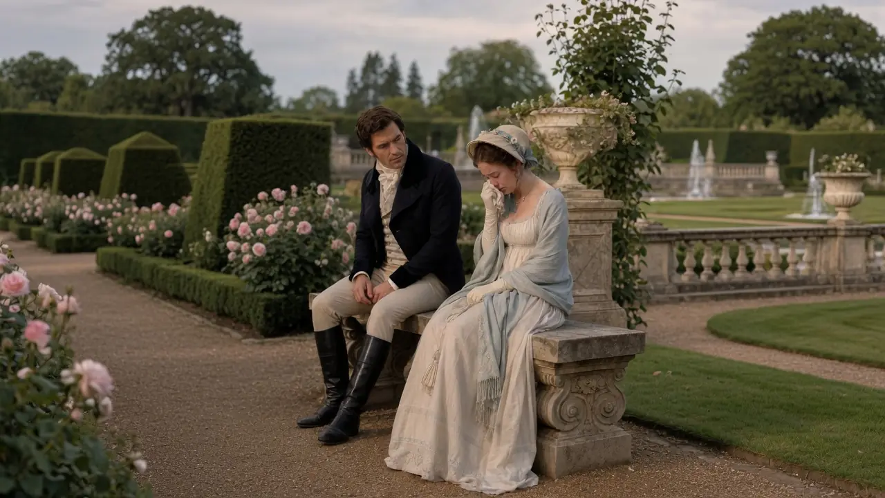 She Cried Alone At The Royal Garden After Being Left Behind — The Duke Sat Down Beside Her