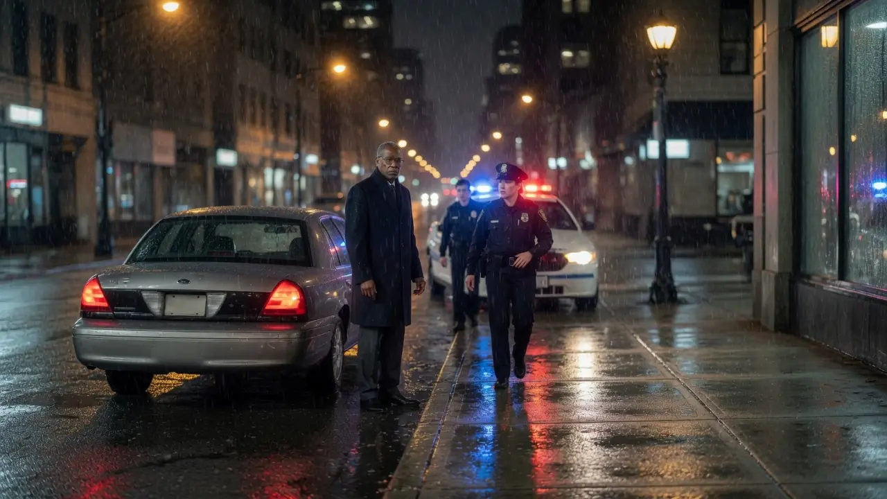 The Officer Forced An Old Man Down In The Rain — Then His Wallet Fell Open