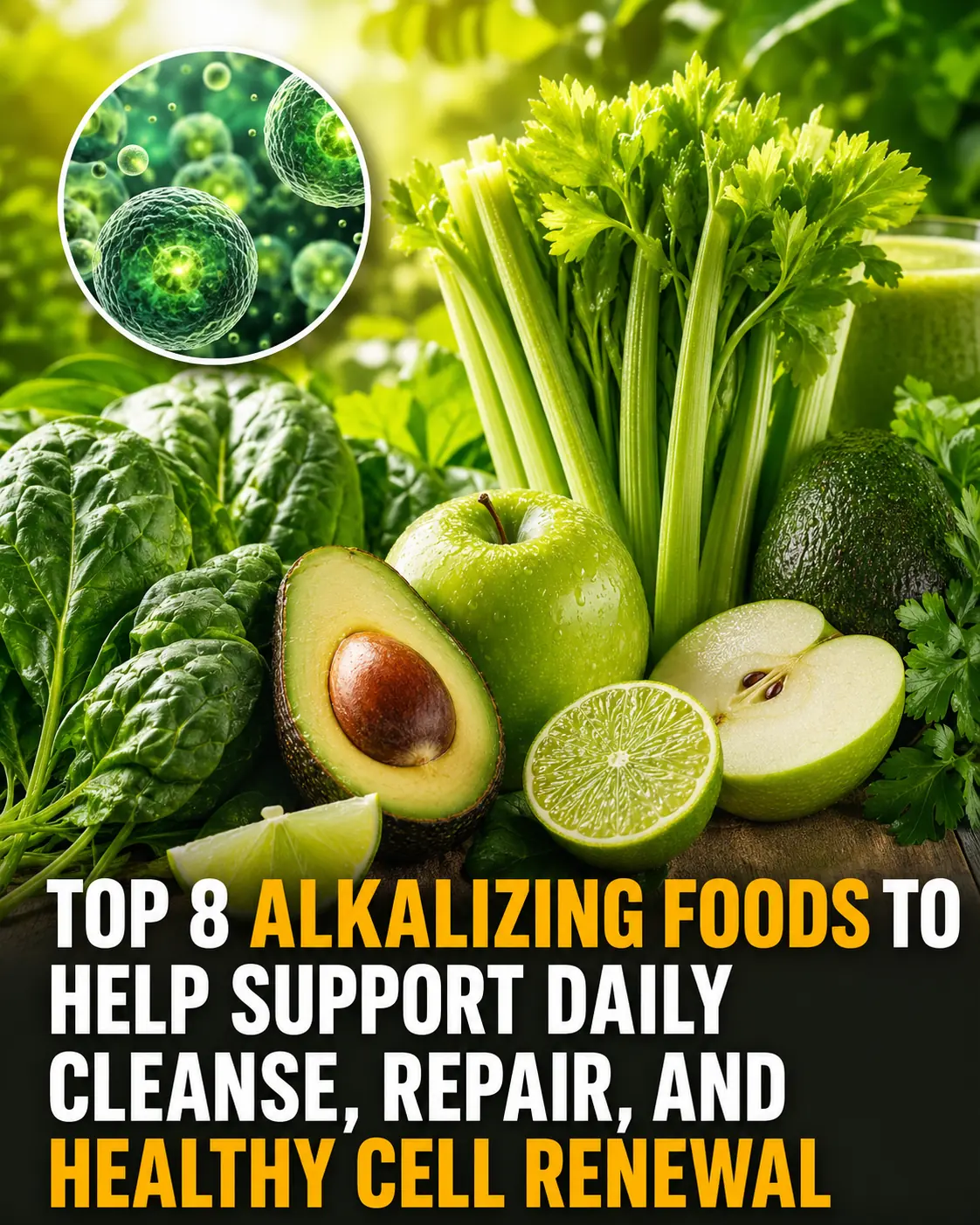 Top 8 Alkaline Foods to Detox, Heal, and Regenerate New Cells