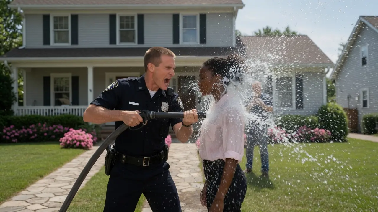 Cop Sprayed a Black Woman With a Hose—Then Begged for Mercy
