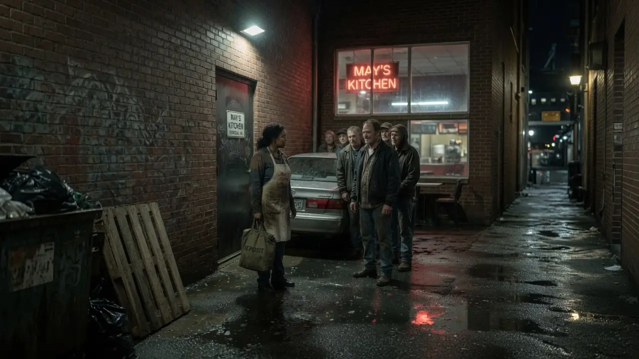 Six Older Men Waited Behind The Diner — Then Whitney Took Off Her Apron