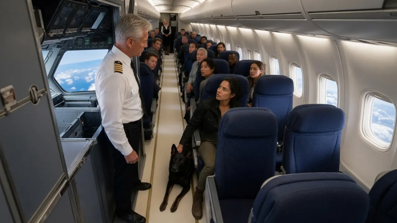A Quiet K9 Was Curled Up Under Seat 8A — Until the Captain Noticed Him