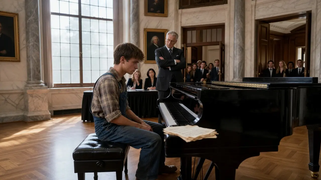 "If He Plays The Piano, I'll Kneel Right Here!" — Laughed The Director.. Until The Boy Began Playing