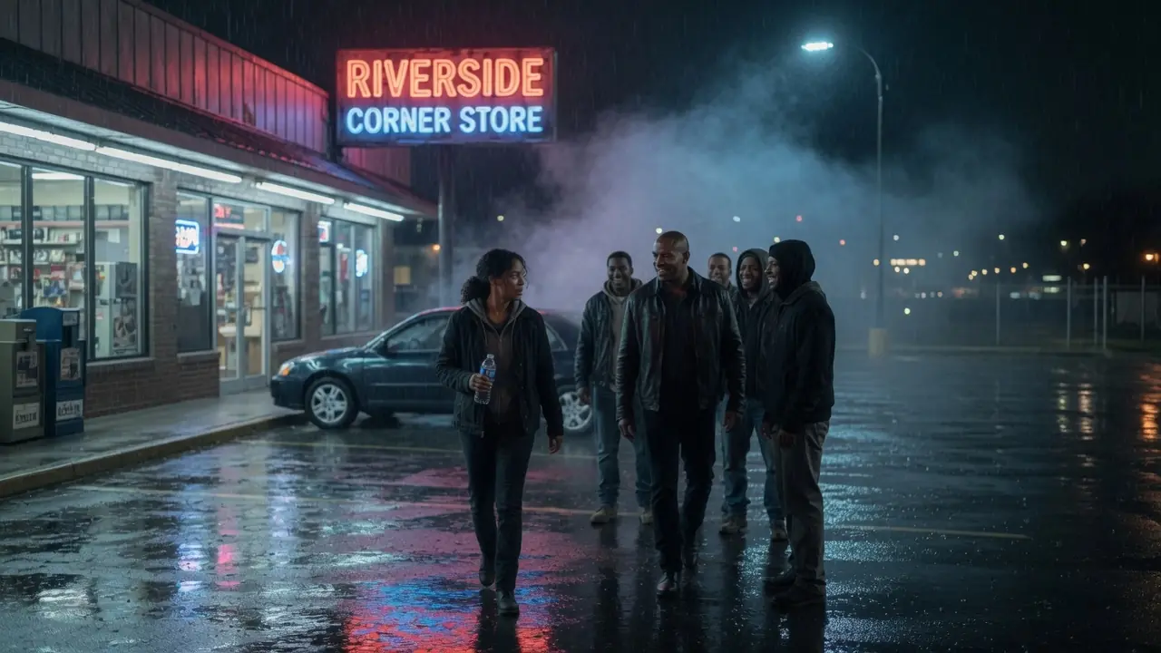 Six Men Cornered Her Outside The Store — Then She Reached For Her Radio