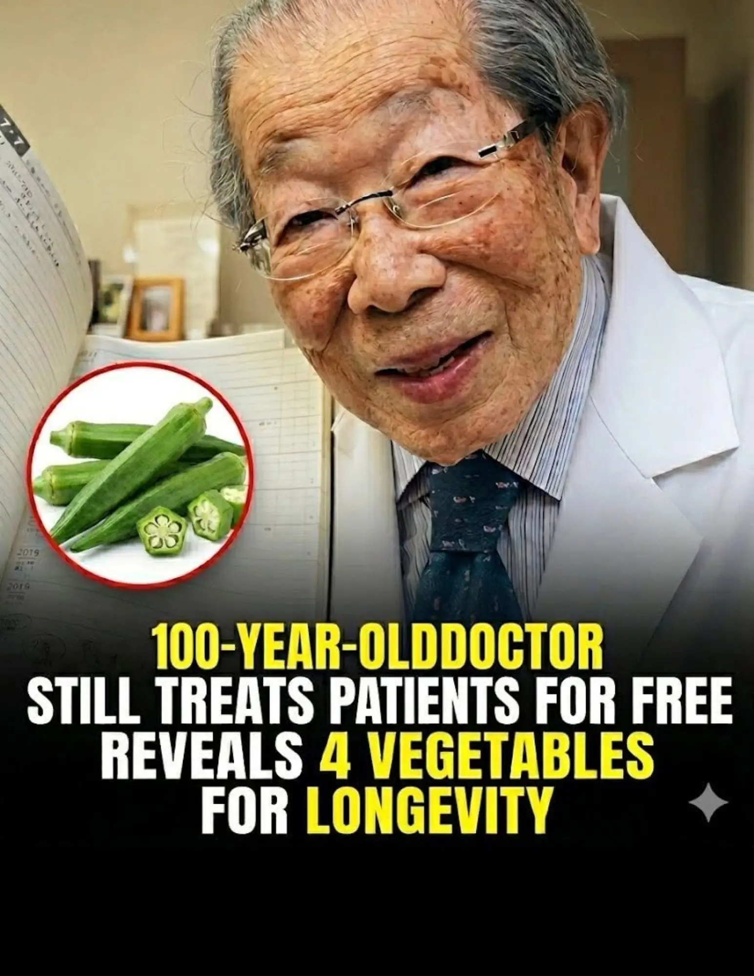 100-Year-Old Doctor Shares 4 Vegetables He Credits for a Long and Healthy Life
