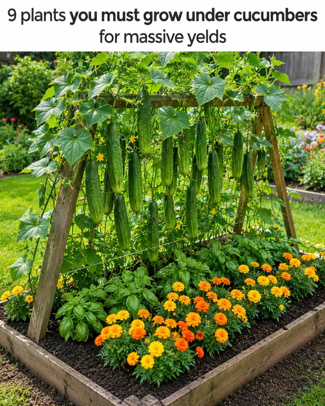 9 Plants You Must Grow Under Cucumbers for Massive Yields and Healthier Plants