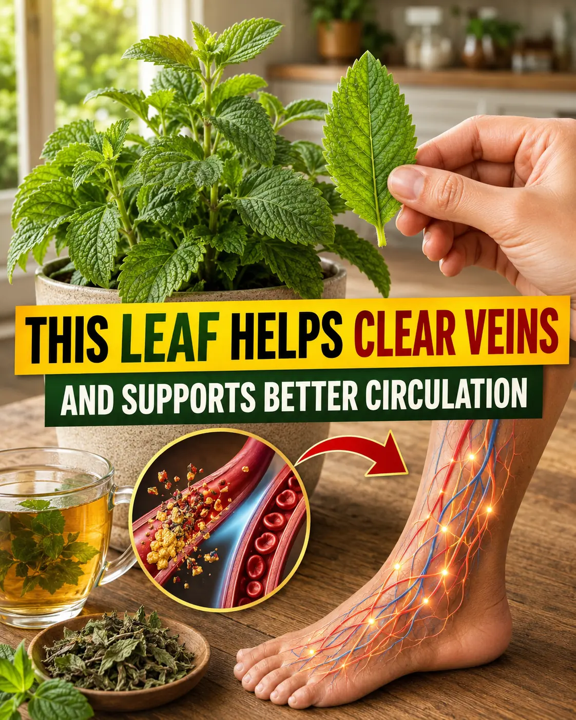 The Most Powerful Herbs That May Support Healthy Blood Circulation in the Legs Naturally
