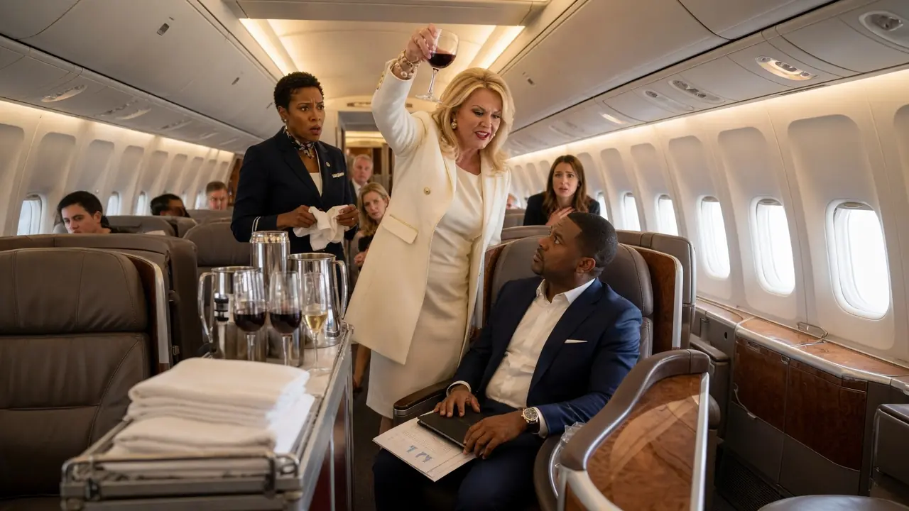 Rich Woman Pours Wine On Black CEO In First Class — Not Knowing He's Her Company’s $700M Investor