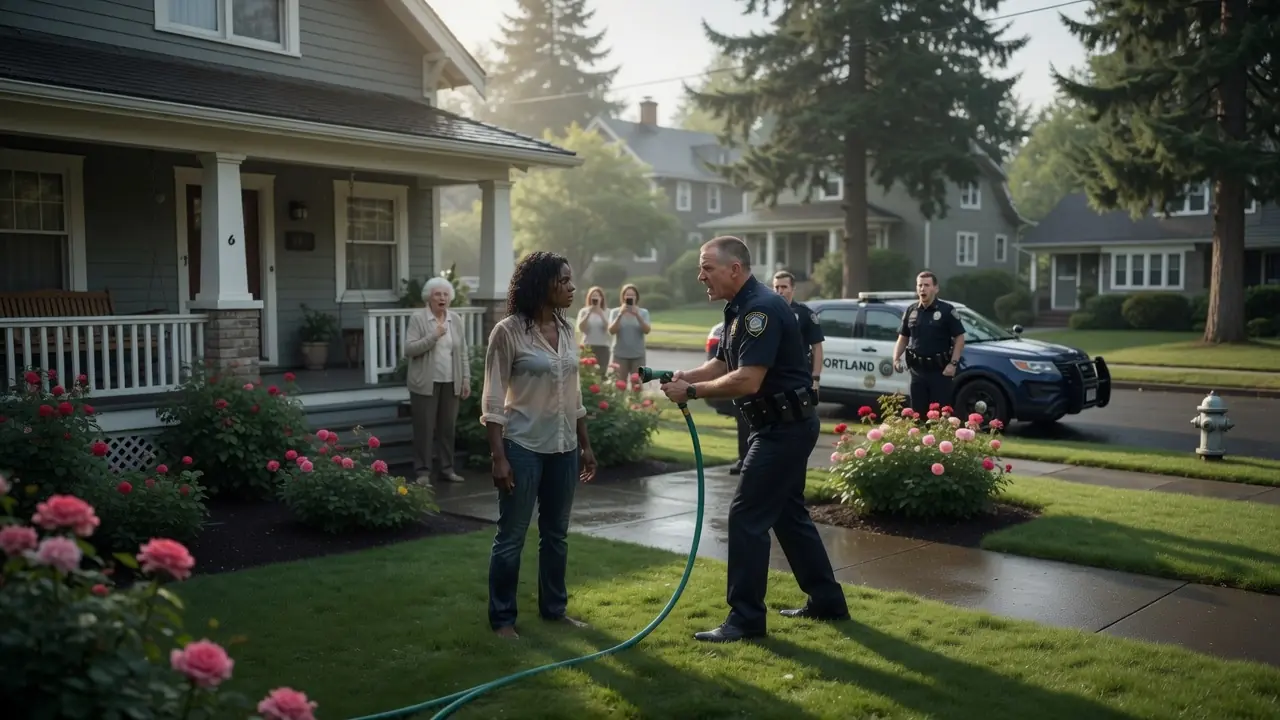 The Officer Sprayed A Woman In Her Own Front Yard — Then She Stood Up Calm