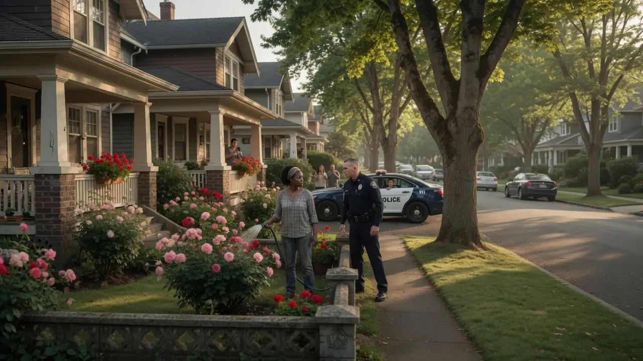 He Sprayed A Black Woman On Her Own Lawn — Then She Pulled Out Her Badge