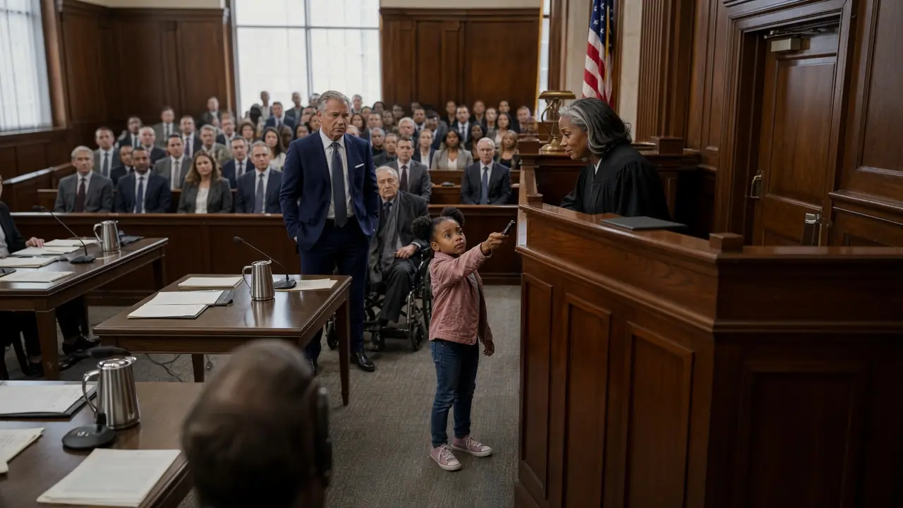 “I Have Proof!” a Little Girl Defends a Billionaire in Court — The Judge Is Stunned