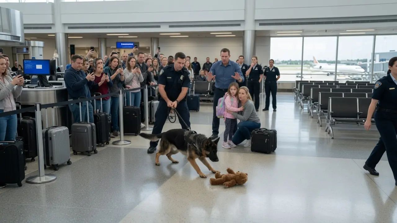 K9 Dog Barks at a Family in the Airport — What They Discover Leaves Everyone Stunned