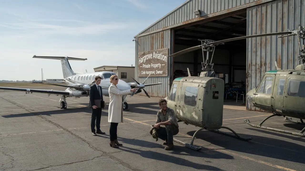 CEO Mocked the Single Dad's Old Chopper — Not Knowing He Owned the Airfield She Just Landed On
