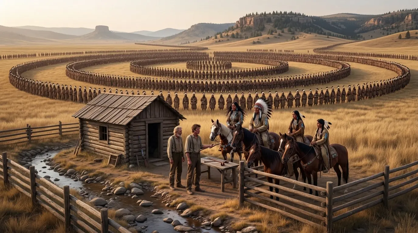 He Gave Water to a Giant Sioux Woman - Next Day, 500 Warriors Surrounded His Farm