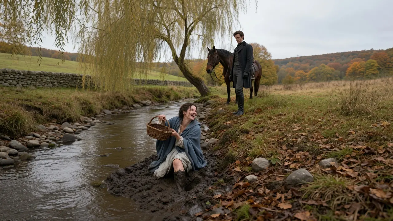 The Duke Found Her Stuck In Creek Mud Laughing Hard — He Fell In Love Before He Pulled Her Free