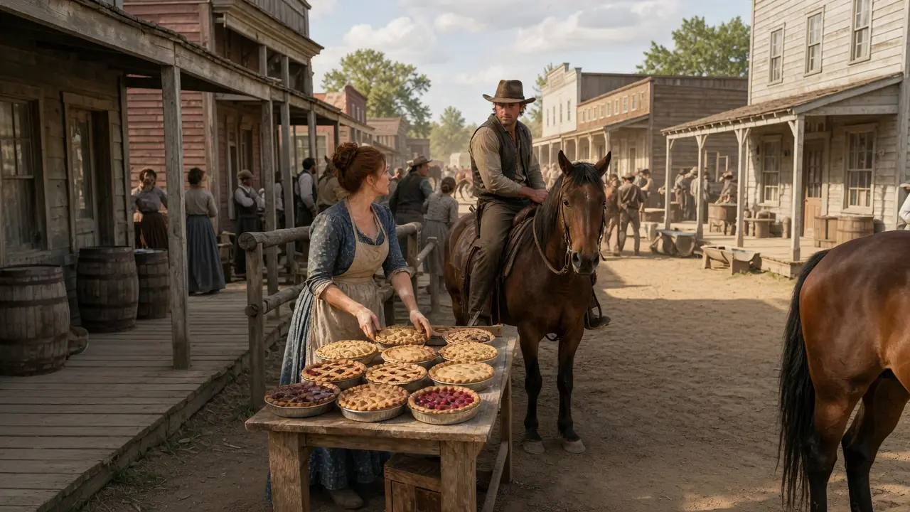Lonely Cowboy Saw Her Selling Pies In Town — He Bought Them All And Said Now Bake Only For Me