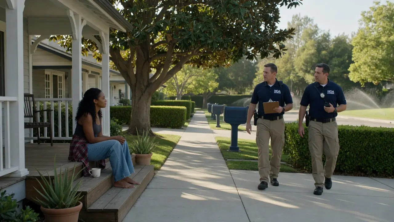 Fake HOA Officers Walked Onto Her Porch — Then The Black SUVs Arrived