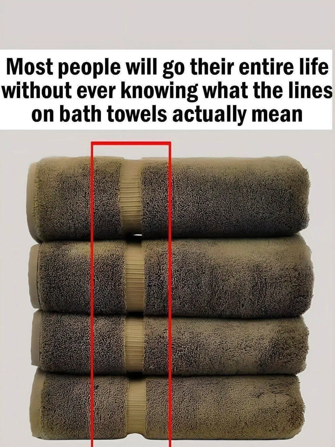 Here's What The Lines On Bath Towels Actually Mean
