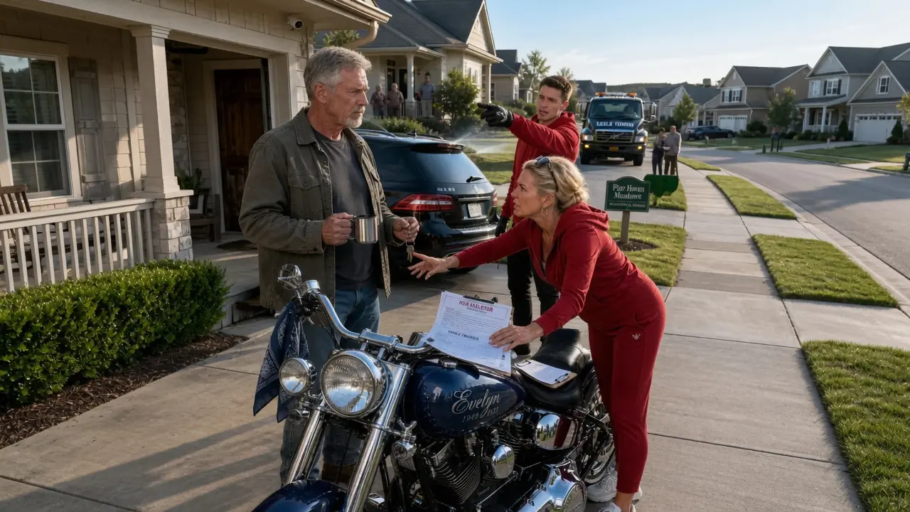 HOA Karen’s Son Tried to Steal My Harley — Then Called the Cops to Threaten Me, Not Knowing Who I Am