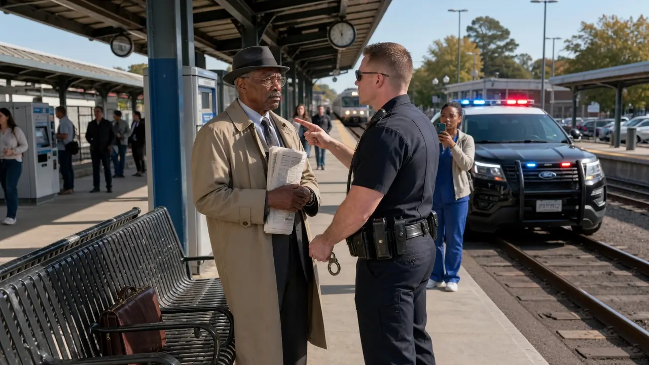 Officer Questions Black Man Waiting at Train Station — He Oversees Police Training