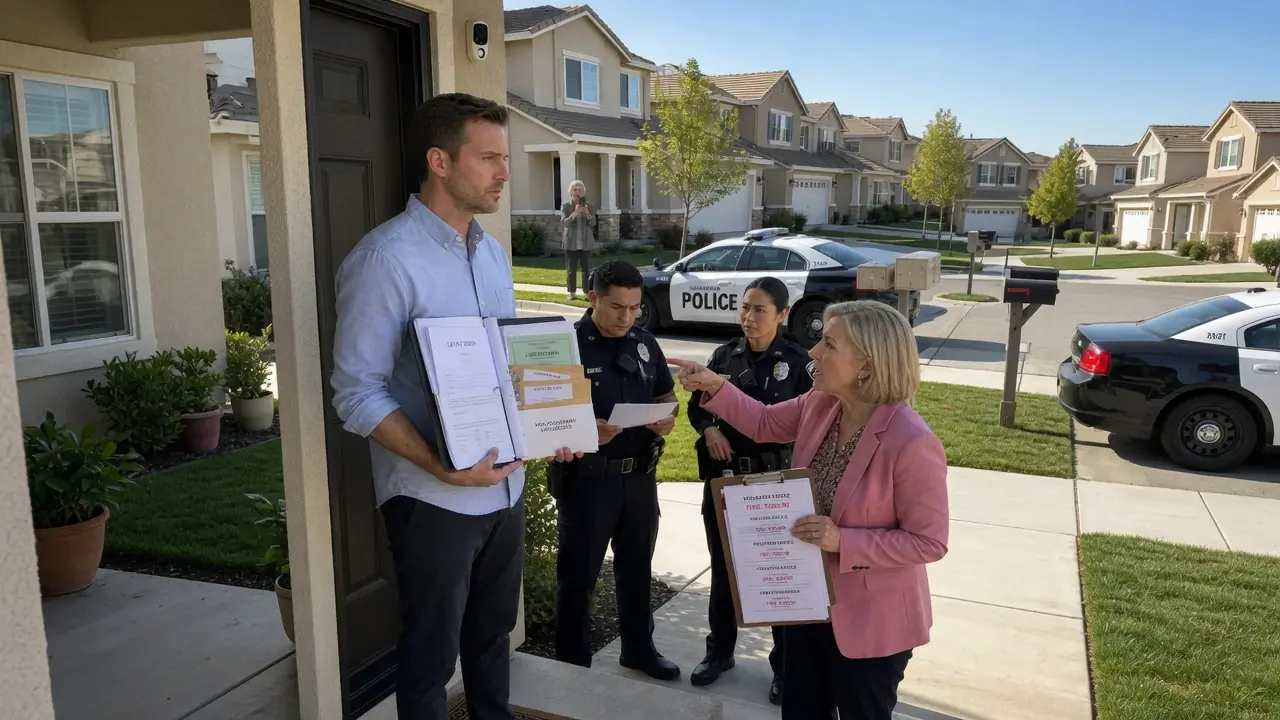 HOA's Karen told The Police To Arrest Me For Not Letting Her Inside My Own House