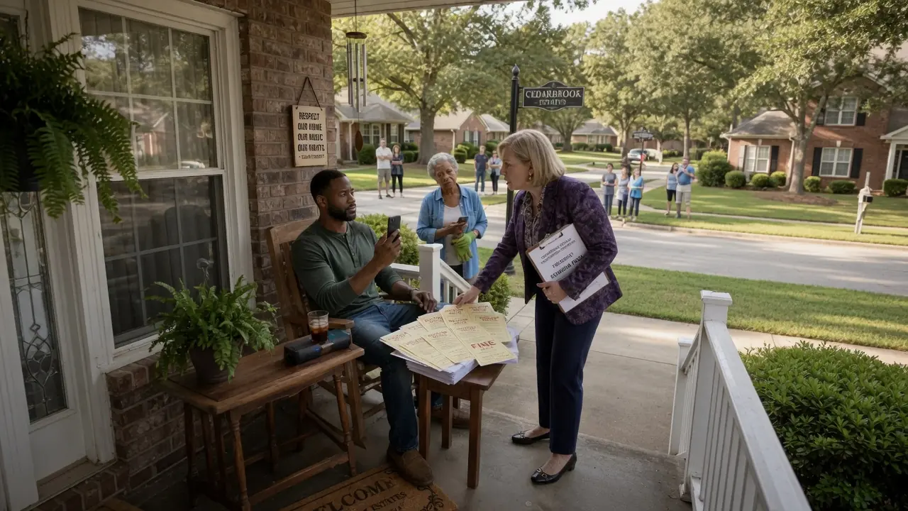 HOA Karen Fined Me For Playing Country Music On My Own Porch — So I Sued Her First..