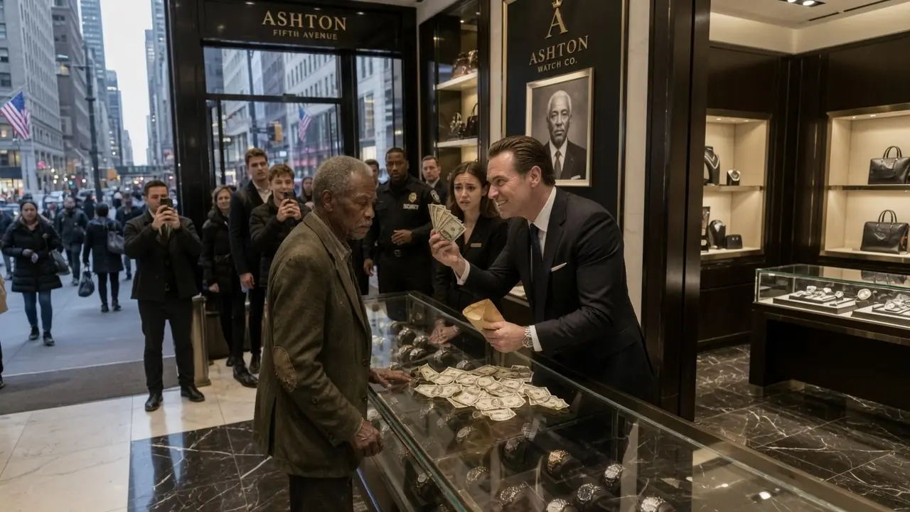 Manager Laughs at an Elderly Black Man's Worn Coat in Luxury Store — Until the Owner Calls Him "Dad"