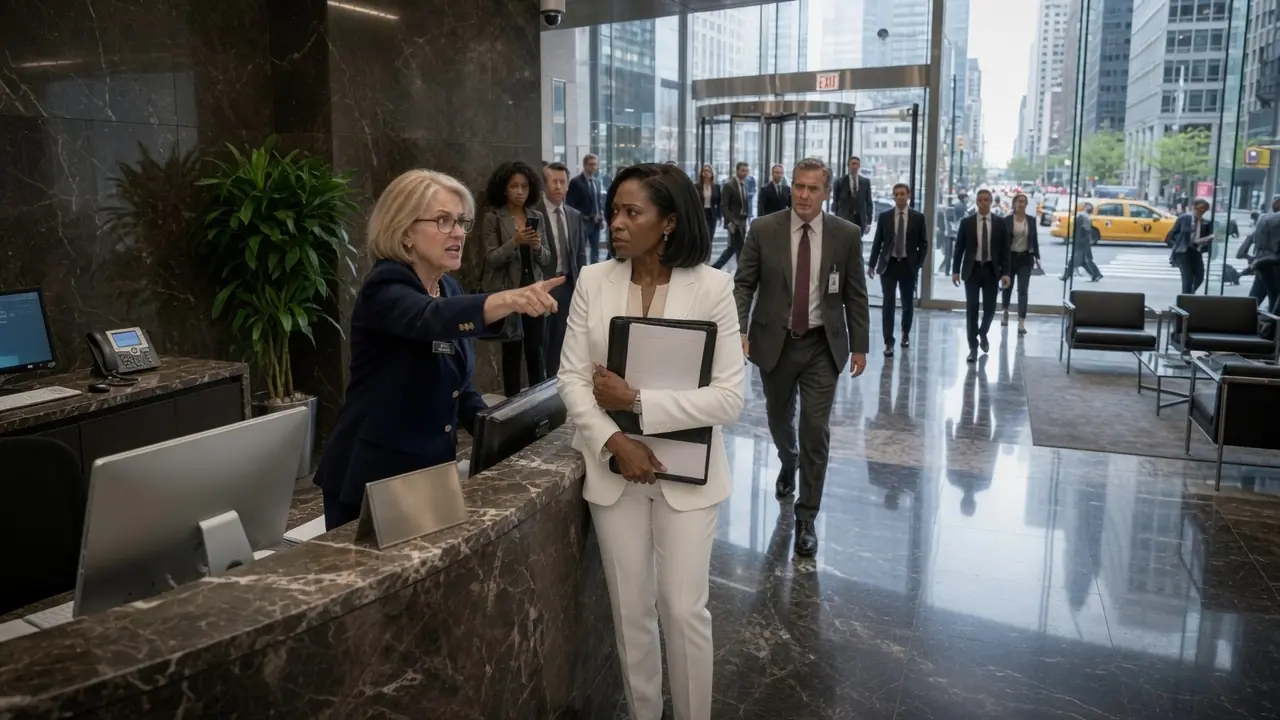 Receptionist Told Black Woman "Wait Outside" — Until Manager Saw Her Name on Contract