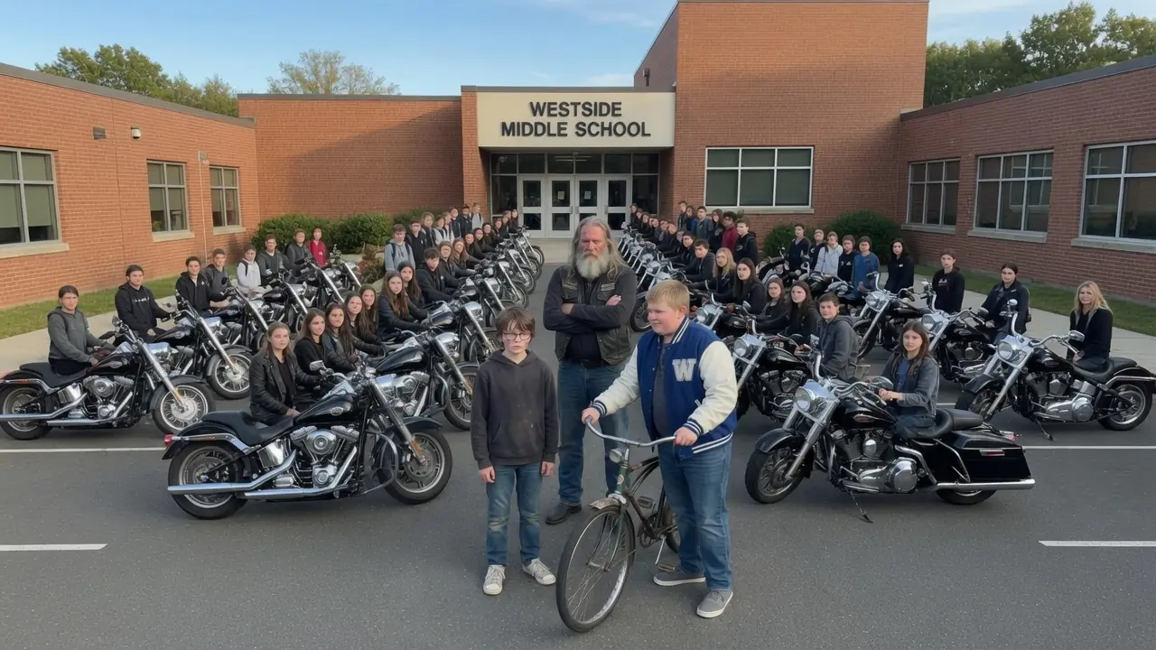 The Bully Stole His Grandpa's Bike—The Next Morning, 89 Hells Angels Escorted Him to School