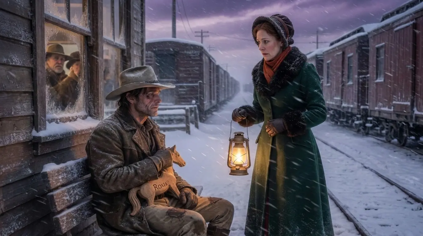 She Was A Wealthy Widow With Nothing Left To Feel — Until A Freezing Single Dad Collapsed At The Station