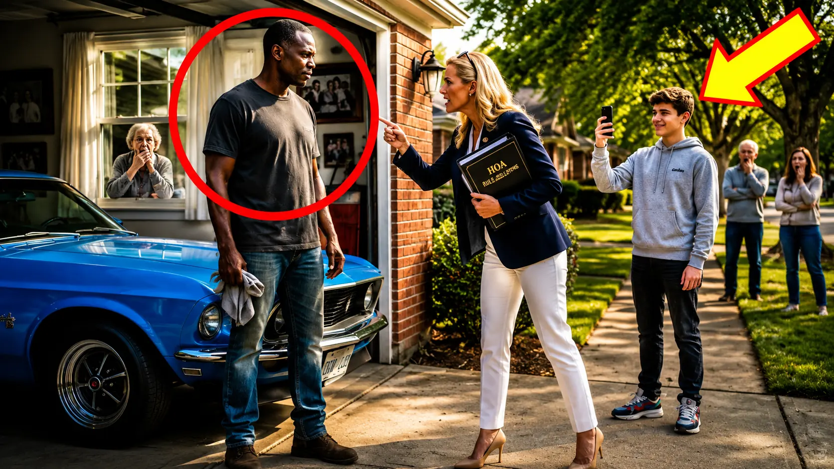 An HOA Karen Called the Cops After Her Son Demanded a Man's Mustang