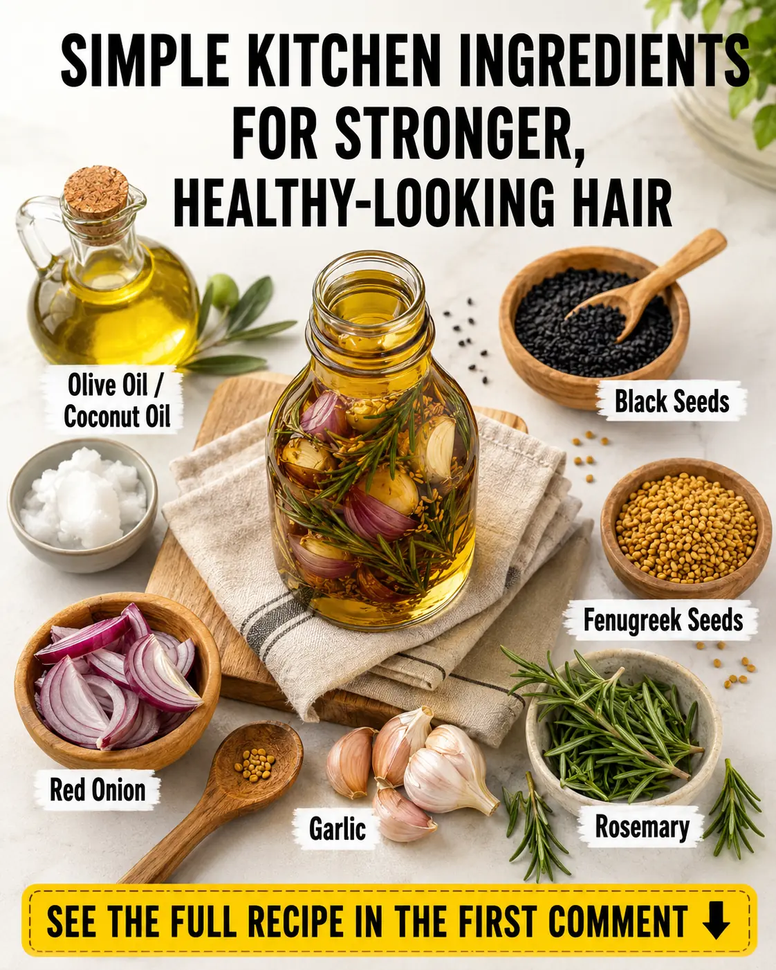 Unlock Beautiful Hair: The Hidden Kitchen Ingredients for Healthier Hair Growth You’ll Wish You Knew Sooner