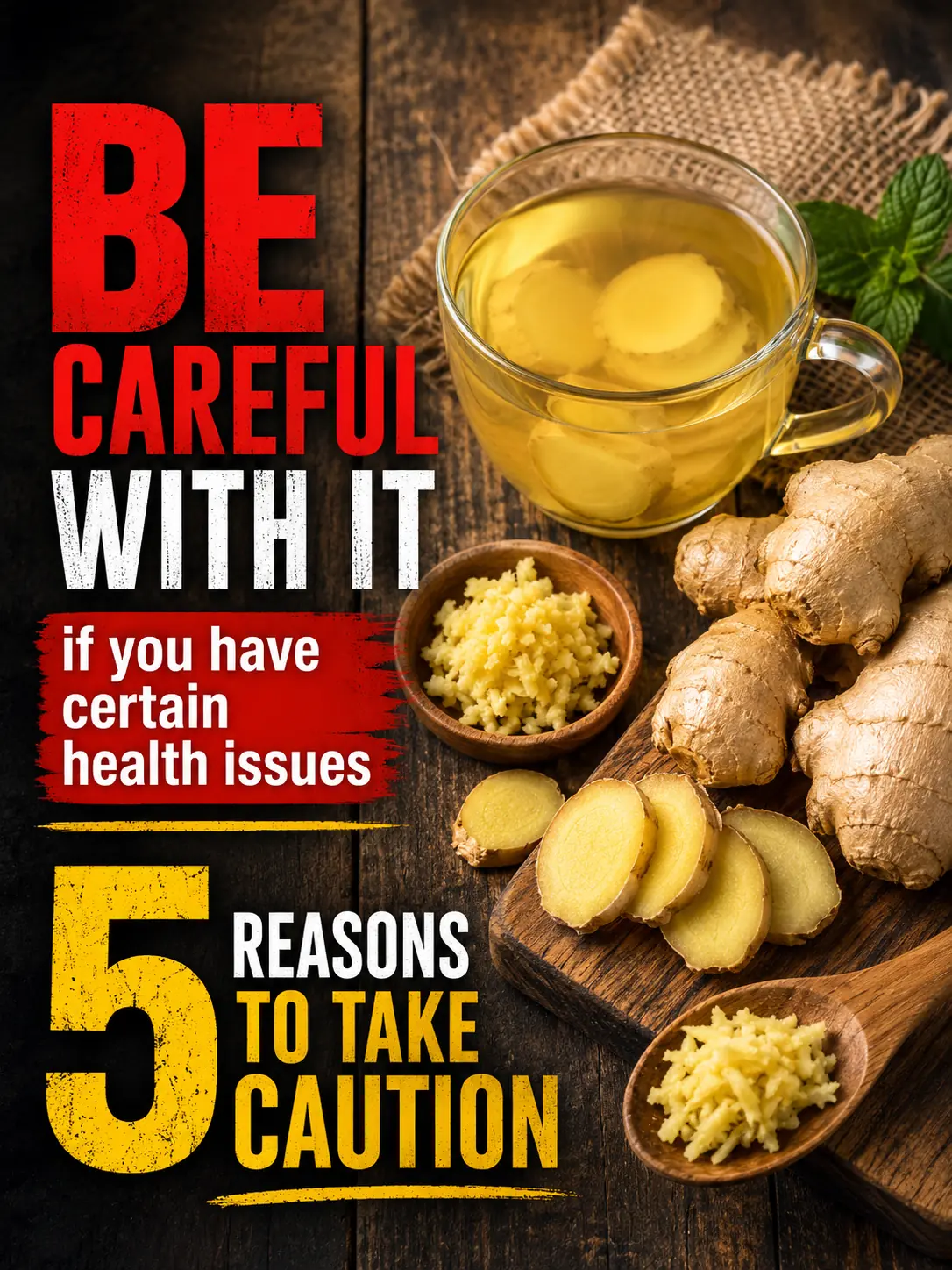 Avoid Ginger? 5 Health Conditions Older Adults Should Not Ignore