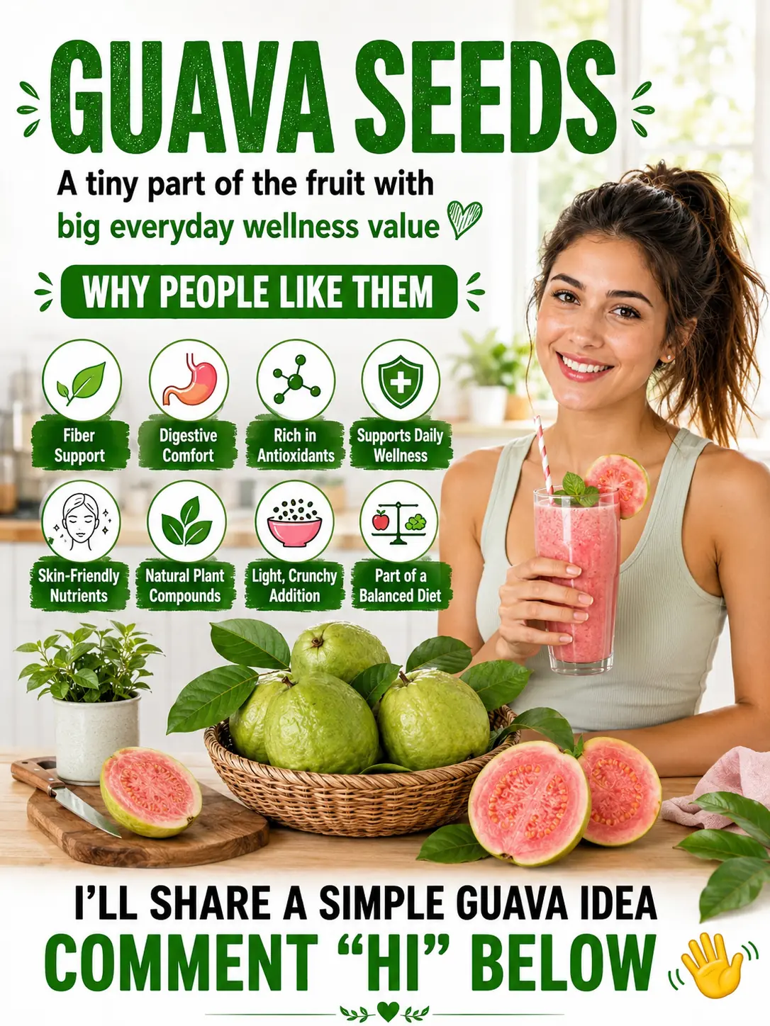 🍈✨ Raw Guava: A Fiber-Rich Fruit That May Help Support Healthy Blood Sugar Balance Naturally
