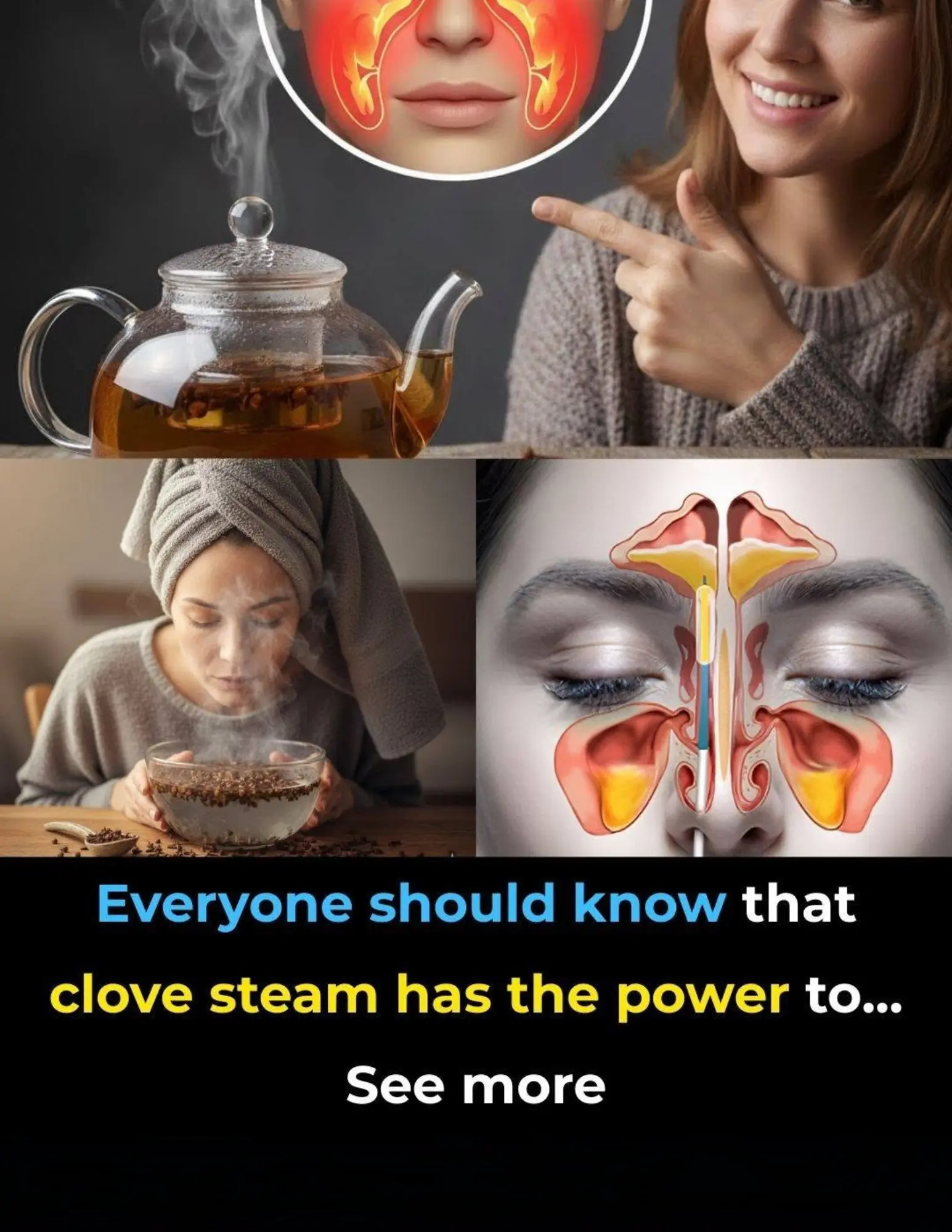 Clove Steam Inhalation: A Traditional Home Remedy That May Help Ease Sinus Discomfort