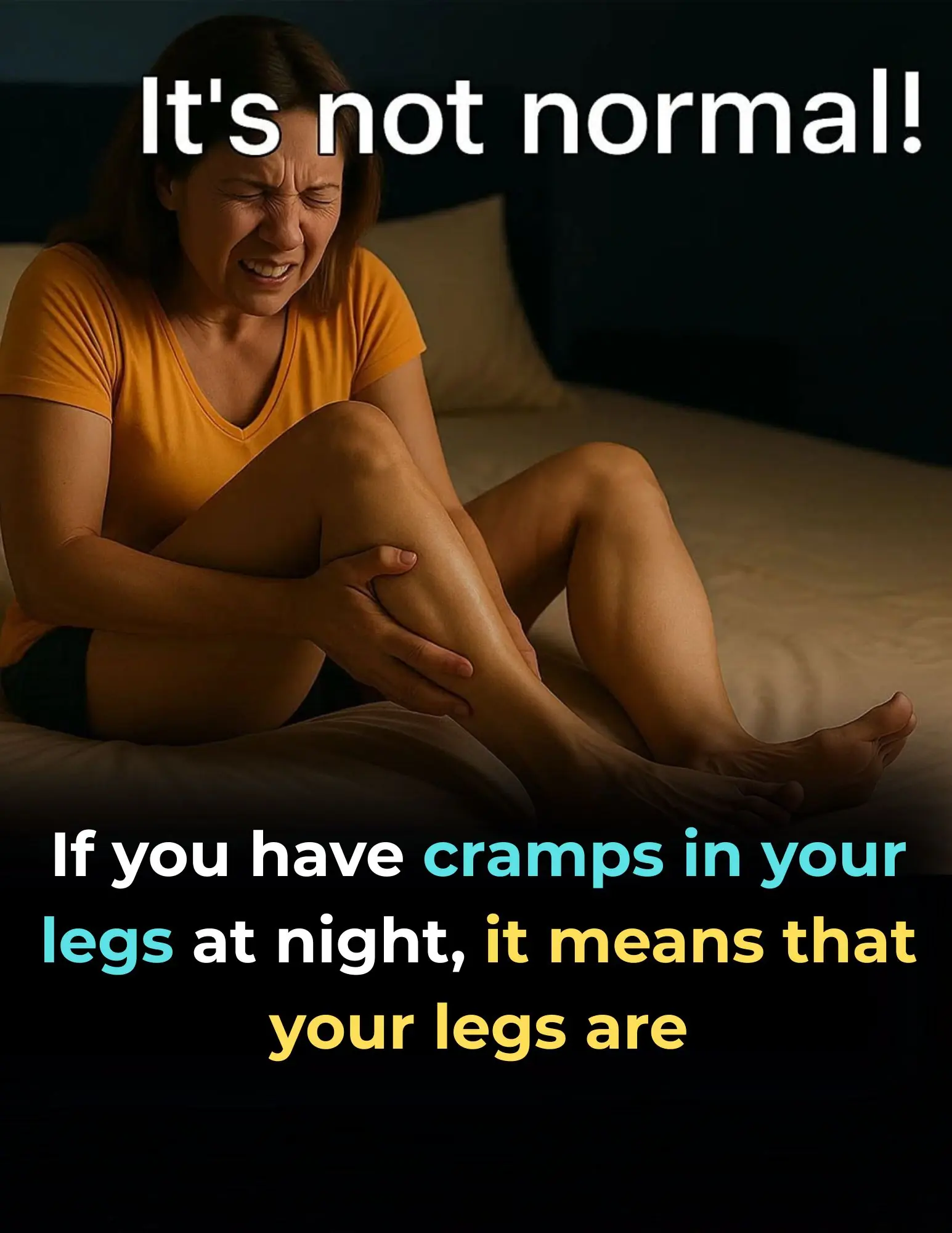 When Nighttime Leg Cramps Become a Concern
