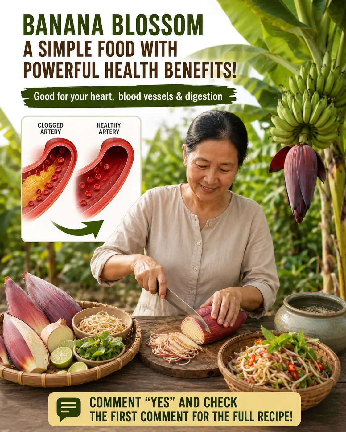 Banana Blossom: A Traditional Superfood That May Support Healthy Blood Sugar, Blood Pressure, and Digestive Wellness