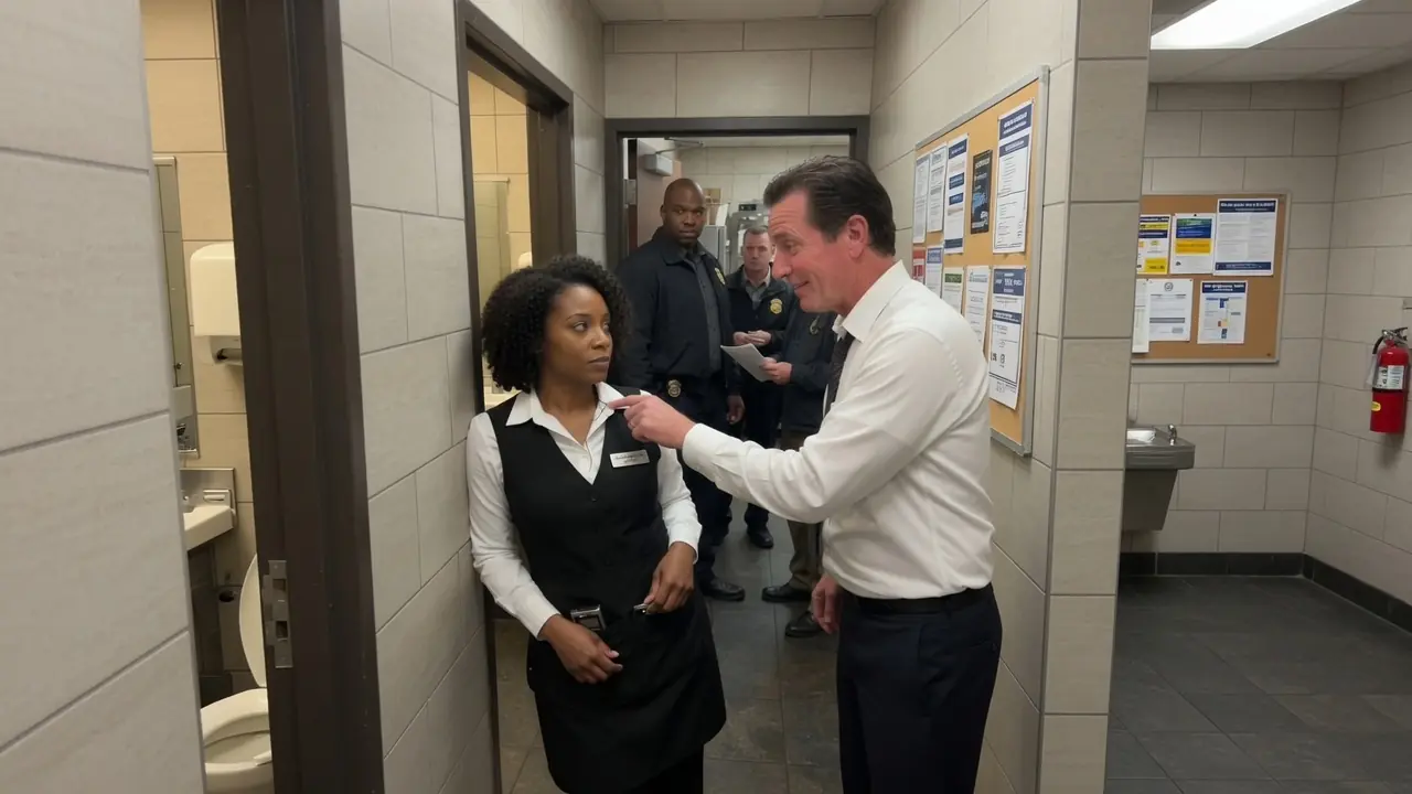 Racist Manager Drags Black Waitress Into Bathroom — Then Her Husband, The Police Captain Walks In