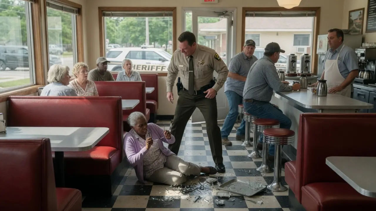 THE SHERIFF SLAPPED A 72-YEAR-OLD WOMAN — THEN SILENCED THE ENTIRE DINER