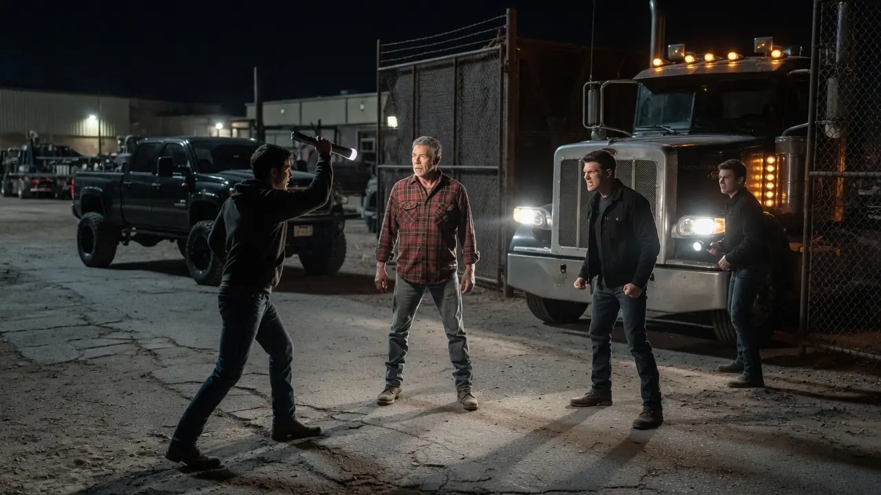 THREE FIGHTERS AMBUSHED AN OLD TRUCKER — THEN HE STOPPED RUNNING