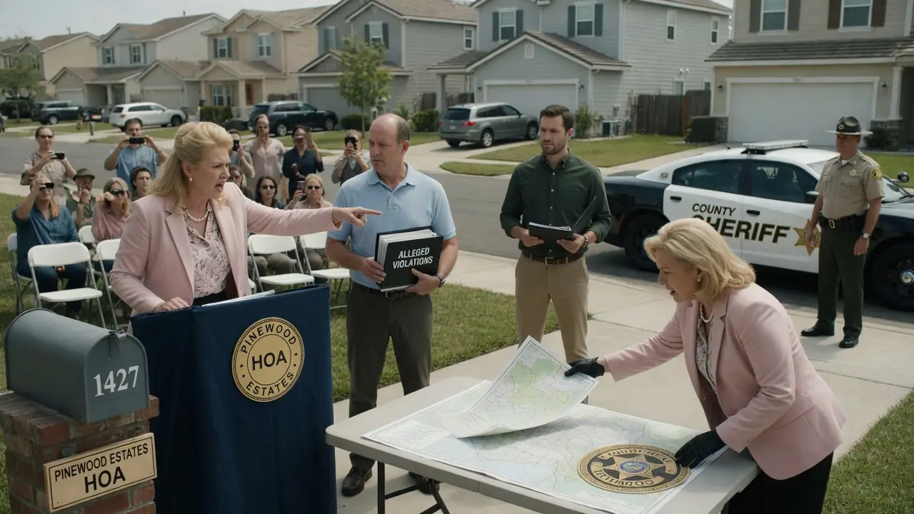THE HOA CALLED THE POLICE TO SEIZE CONTROL OF HIS HOME — BUT HE BROUGHT ONE FOLDER