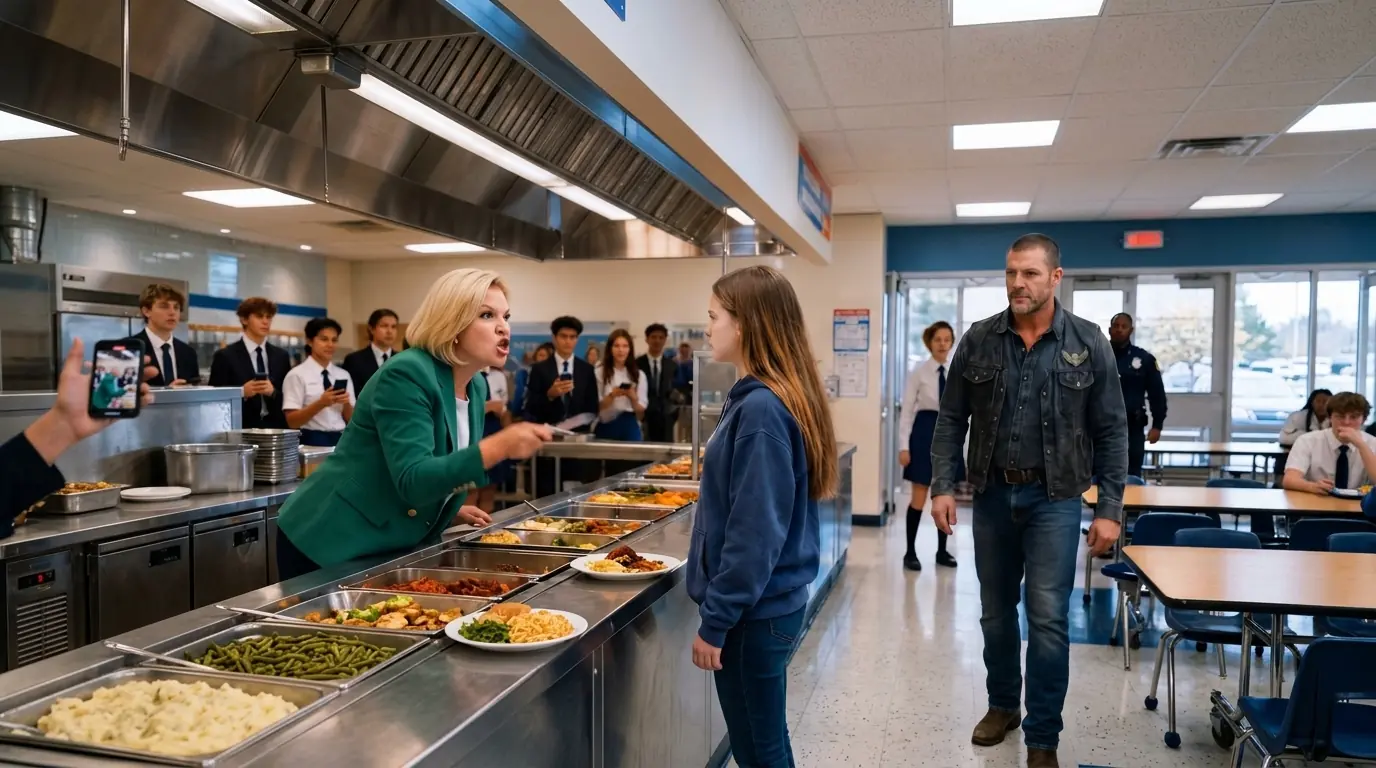 Hells Angel Biker Walks Into His Daughter's Uni Cafeteria—Arrogant Manager Instantly Regrets It