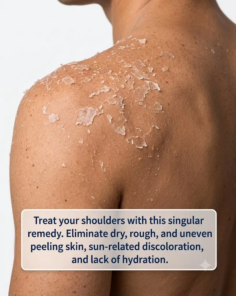 Apply this 1 mixture on your shoulders and get rid of flaky peeling shoulder skin, dry sun spots, and rough texture.